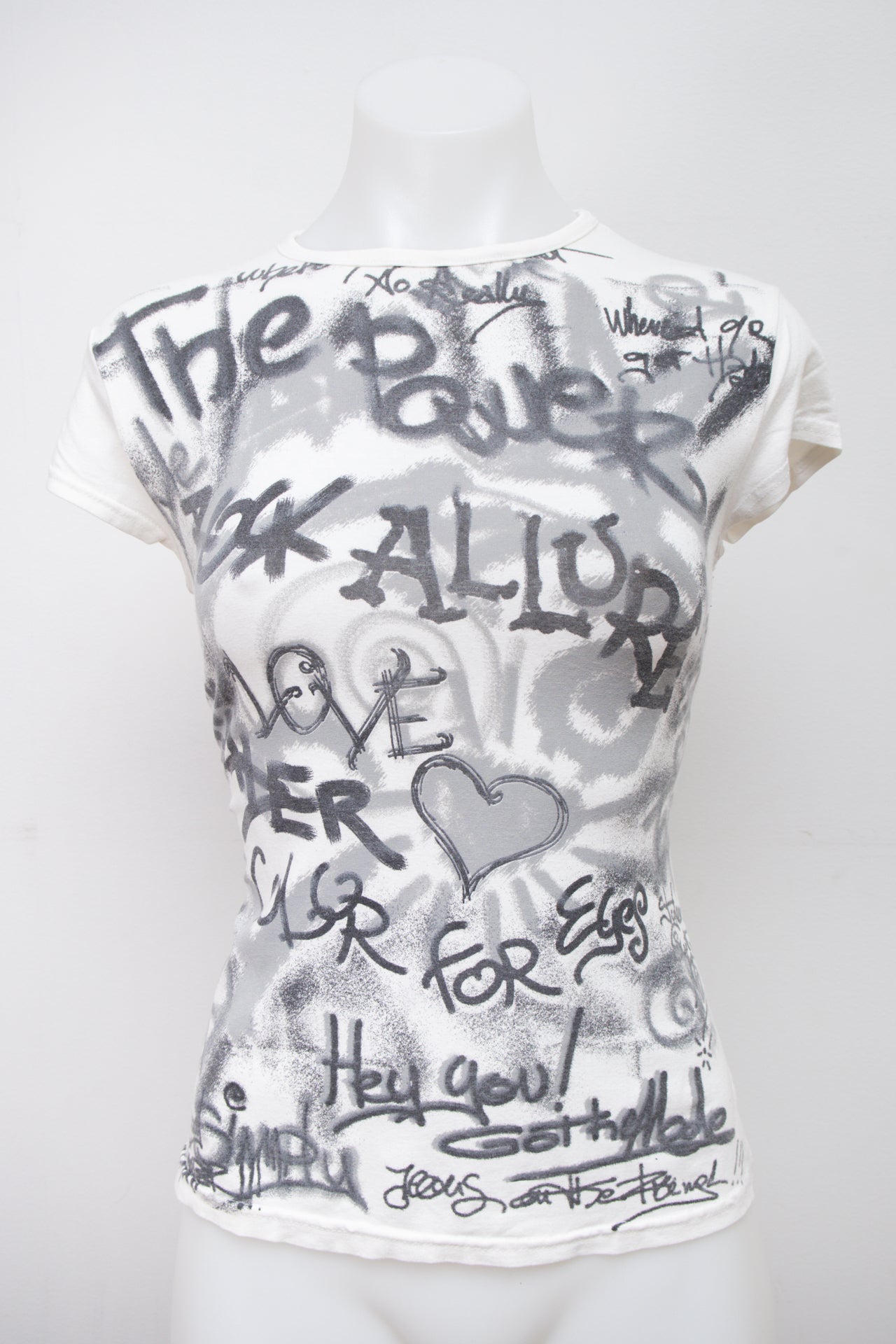#66 Spot T-shirt White | c. 198 | Size 8