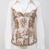 #059 Cache Long Sleeve White | c. 209 | Size 10