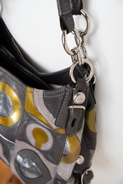 #172 Coach Shoulder Bag Gray | c. 206 | Size