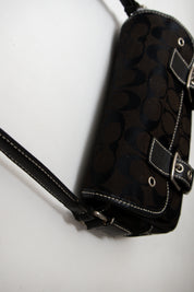 #172 Coach Shoulder Bag Black | c. 187 | Size
