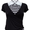 #31 Floral T-shirt Black | c. 193 | Size 8