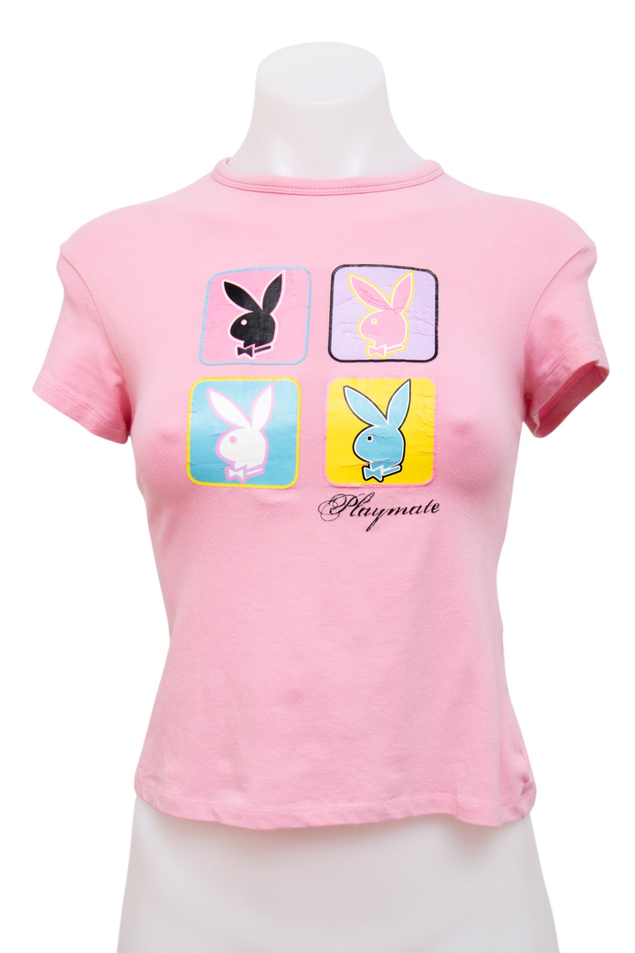 #087 Playboy T-shirt Pink | c. 202 | Size 8