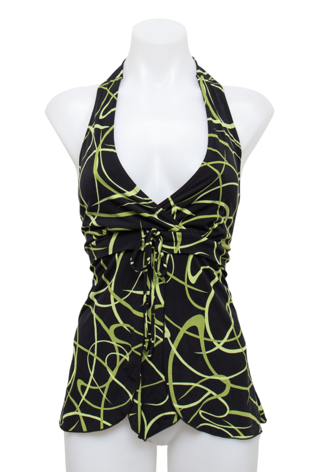# Halter Top Black | c. 203 | Size 8