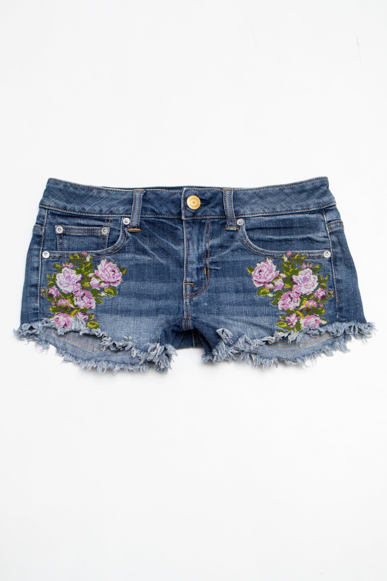 #137 American Eagle Outfitters Booty Short Blue | c. 210 | Size 6