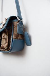 #196 Coach Shoulder Bag Blue | c. 202 | Size