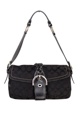 #211 Coach Shoulder Bag Black | c. 194 | Size