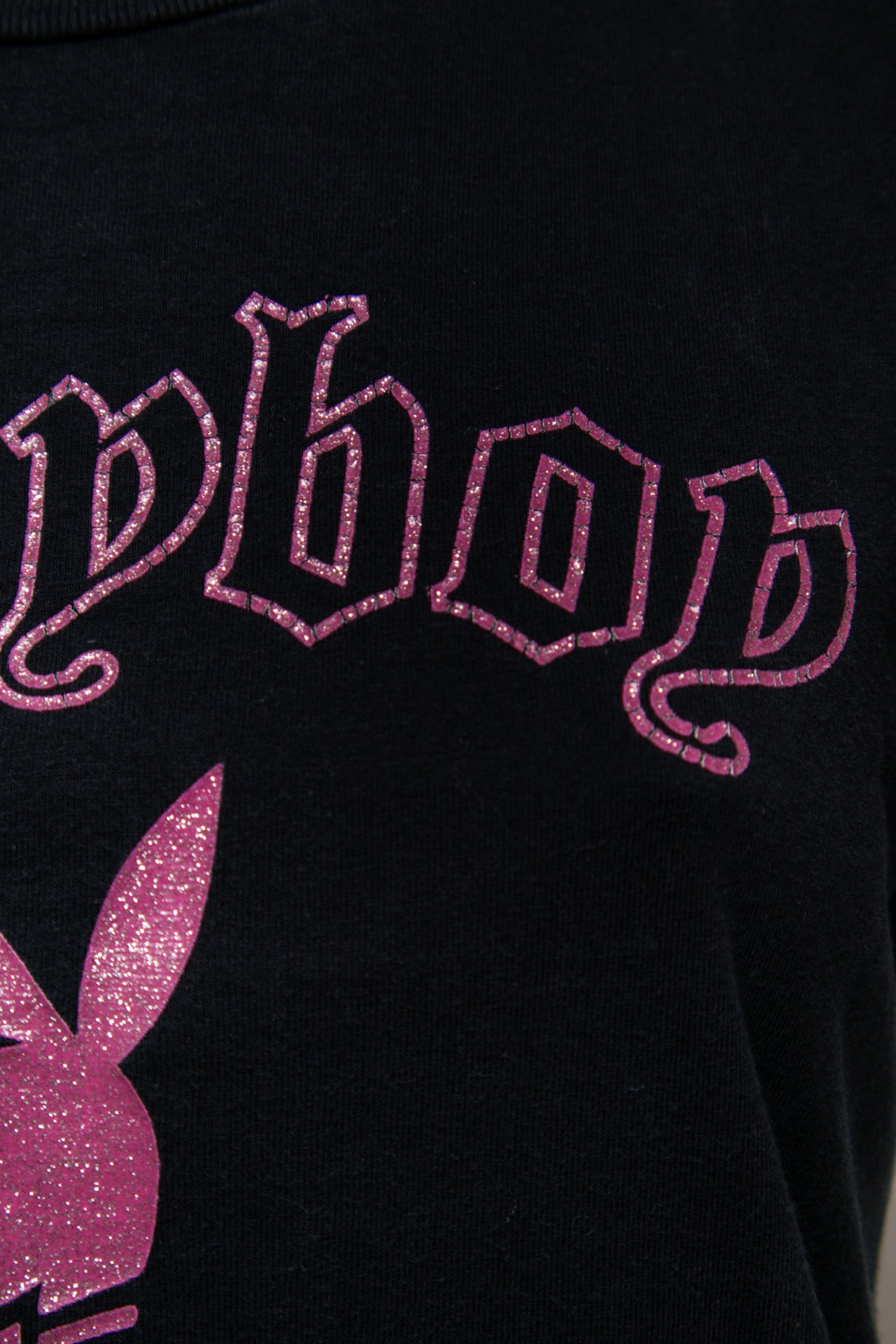 #24 Playboy T-shirt Black | c. 184 | Size 8/10