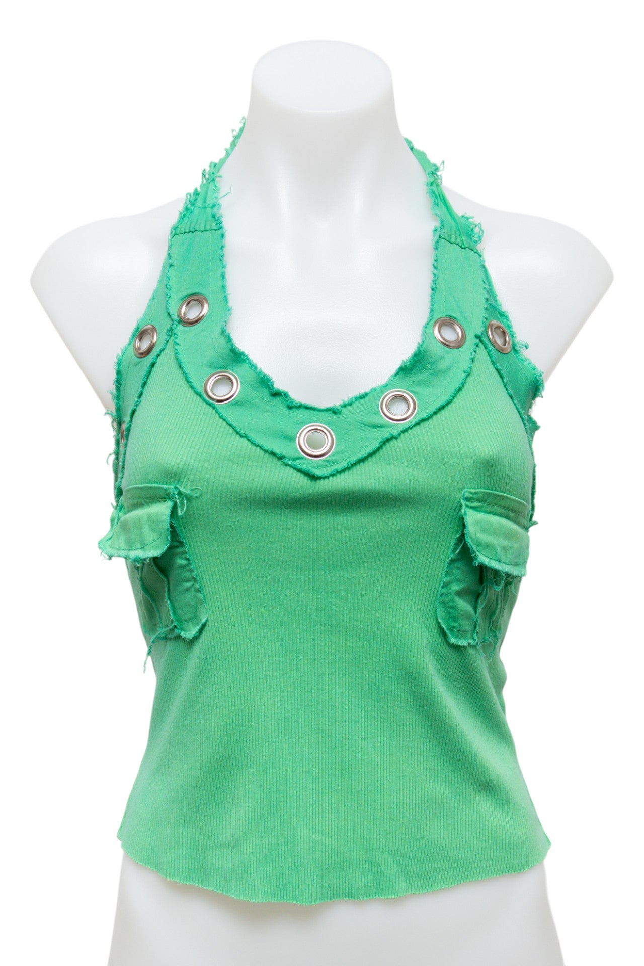 #143 Halter Top Green | c. | Size 8