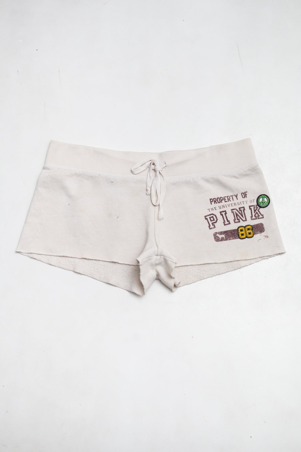 #160 Victoria's Secret Pink Shorts White | c. 196 | Size 8