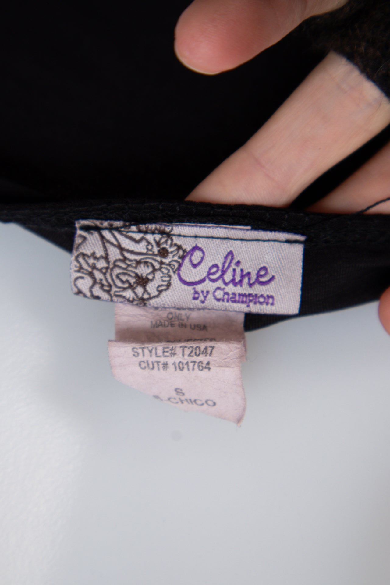 #038 Celine By Champion Halter Top Black | c. 199 | Size 8