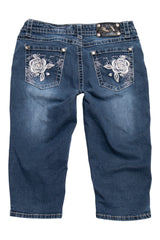 #099 ViVi Diva Capris Blue | c. 211 | Size 8