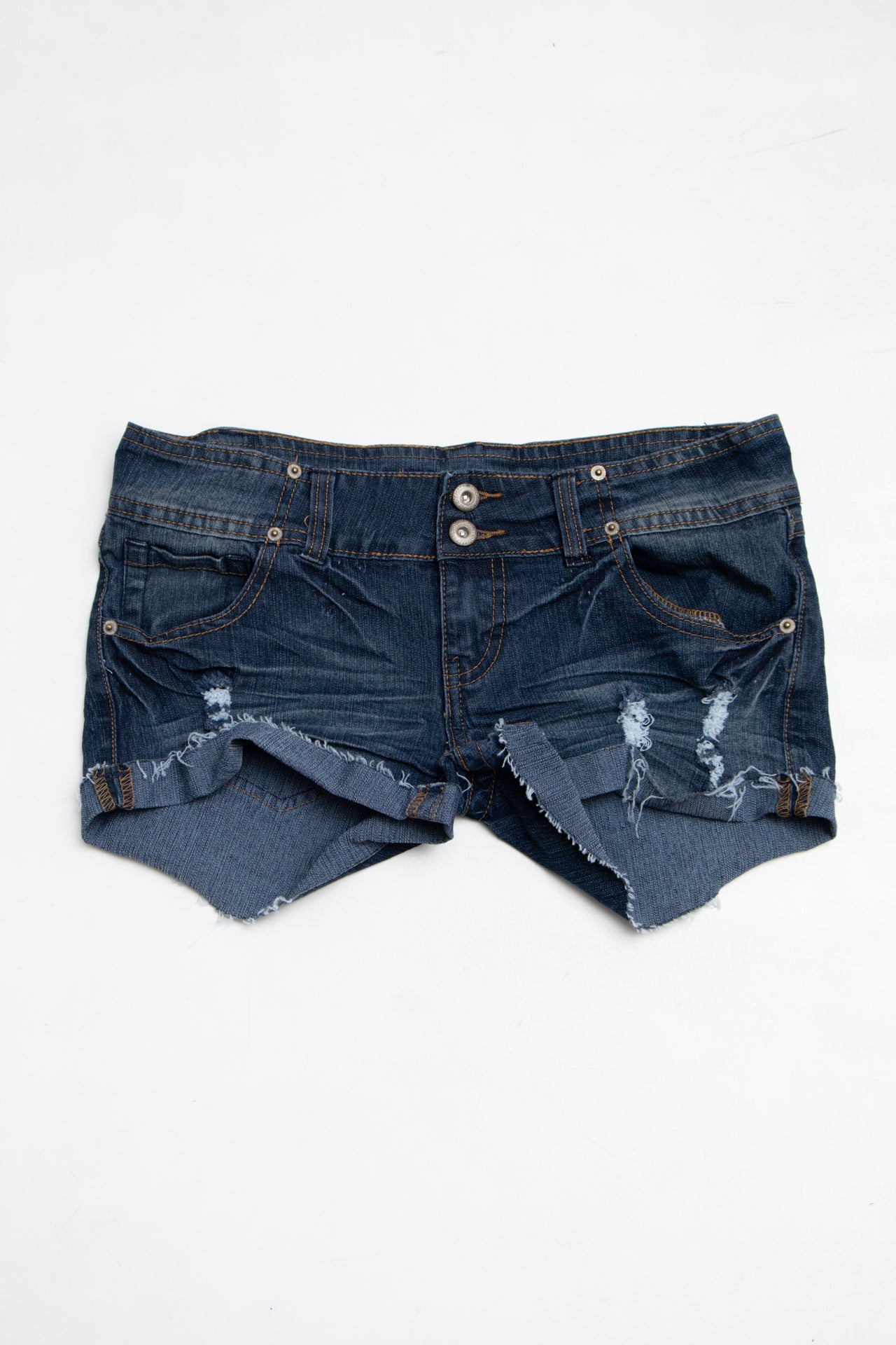 #162 Blue Asphalt Shorts Blue | c. 200 | Size 8