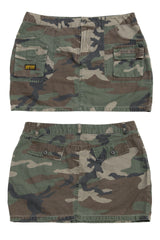 #148 U.S. Surplus Mini Skirt Green | c. 209 | Size 10