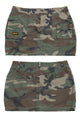 #148 U.S. Surplus Mini Skirt Green | c. 209 | Size 10