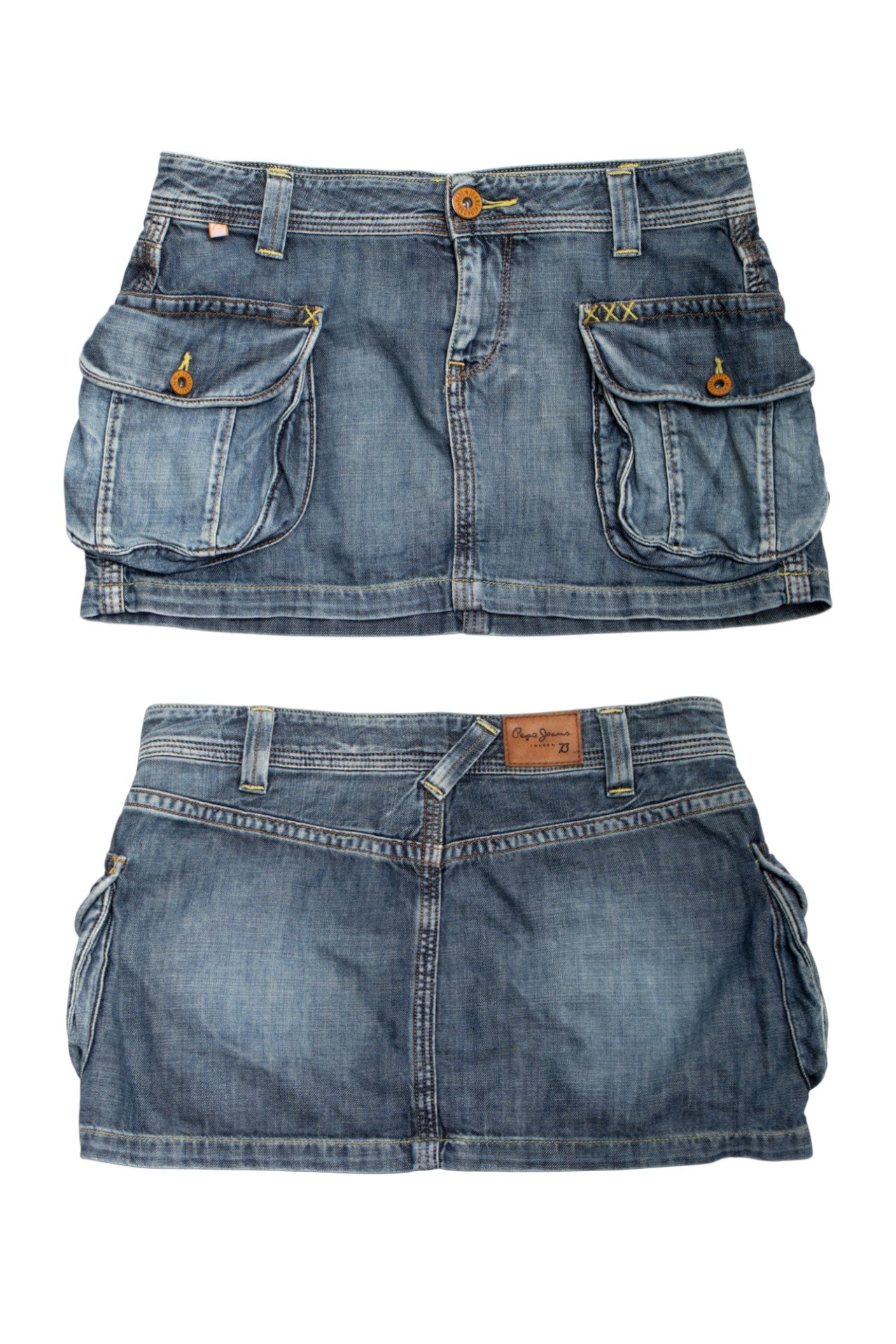 #126 Pepe Jeans London Denim Mini Skirt Blue | c. 178 | Size 8