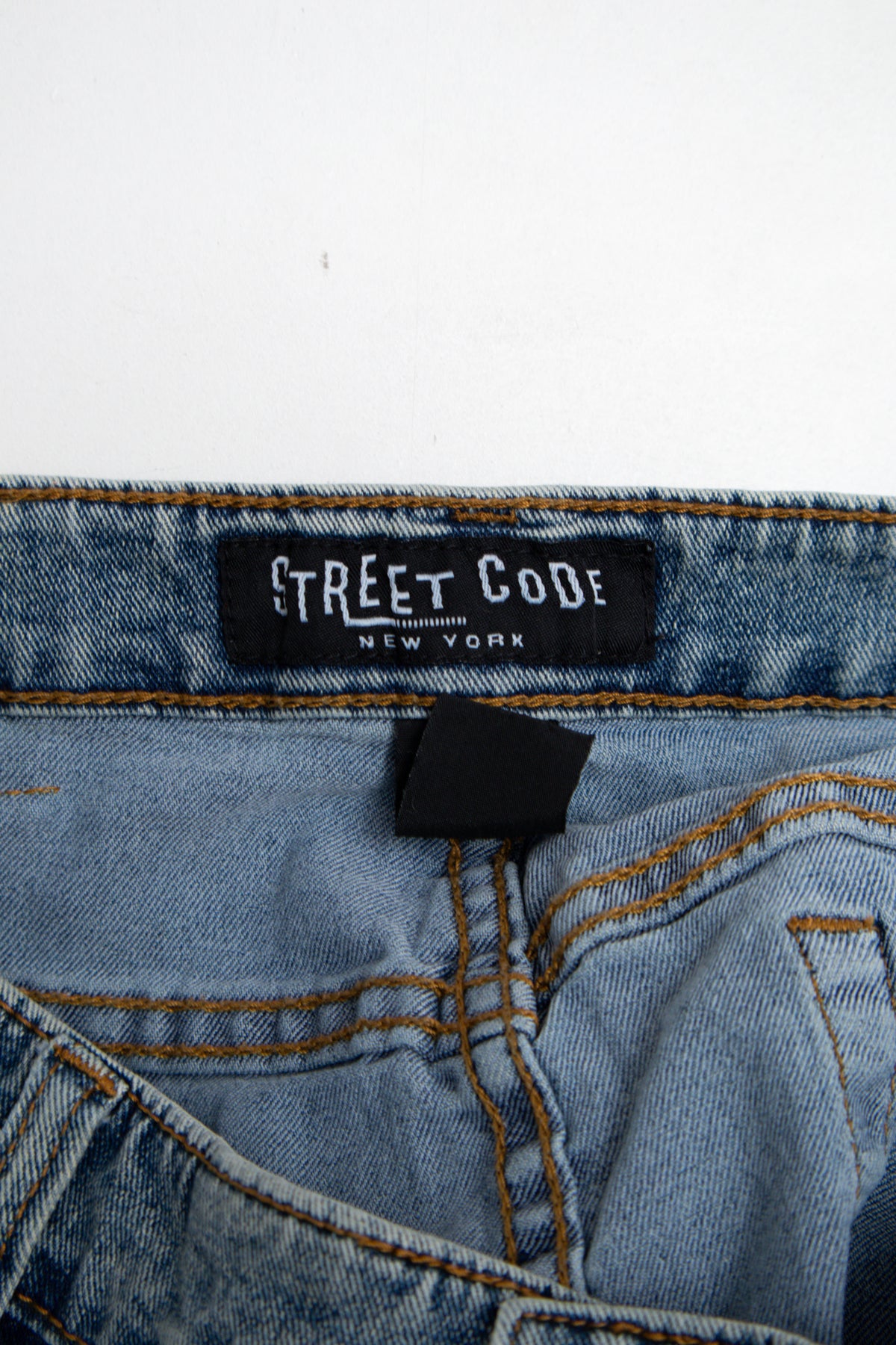 #167 Street Code New York Mini Skirt Blue | c. 209 | Size 8/10