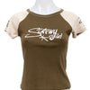 #92 Jennifer T-shirt Brown | c. 196 | Size 8/10
