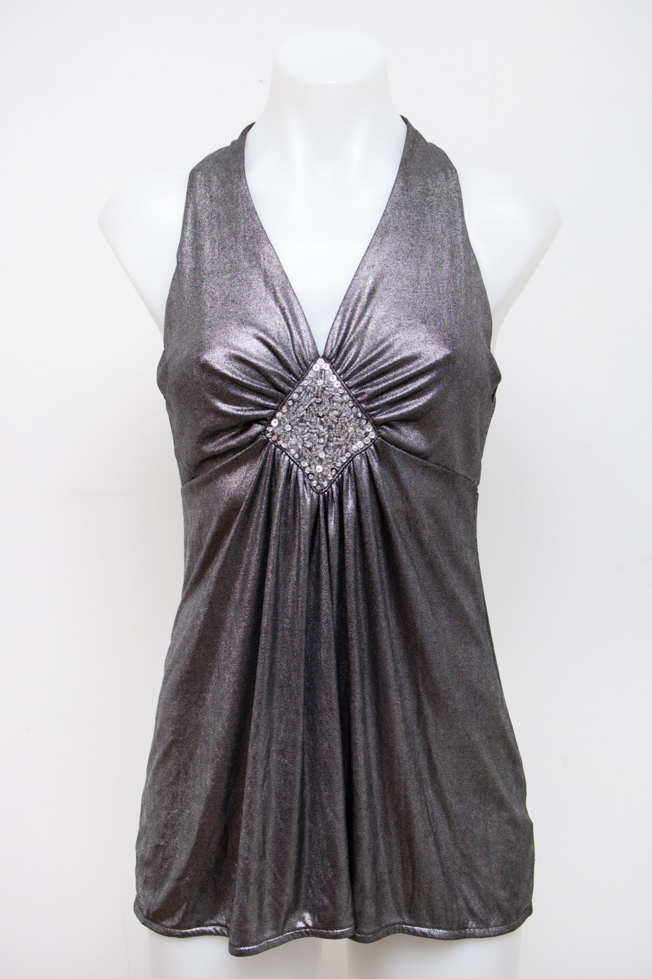 #61 In'c International Concepts Halter Top Gray | c. 197 | Size 10