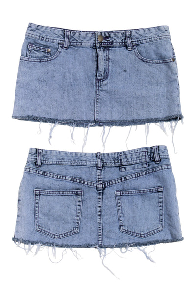 #18 Cc Denim Mini Skirt Blue | c. 188 | Size 8