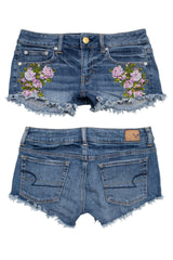 #137 American Eagle Outfitters Booty Short Blue | c. 210 | Size 6
