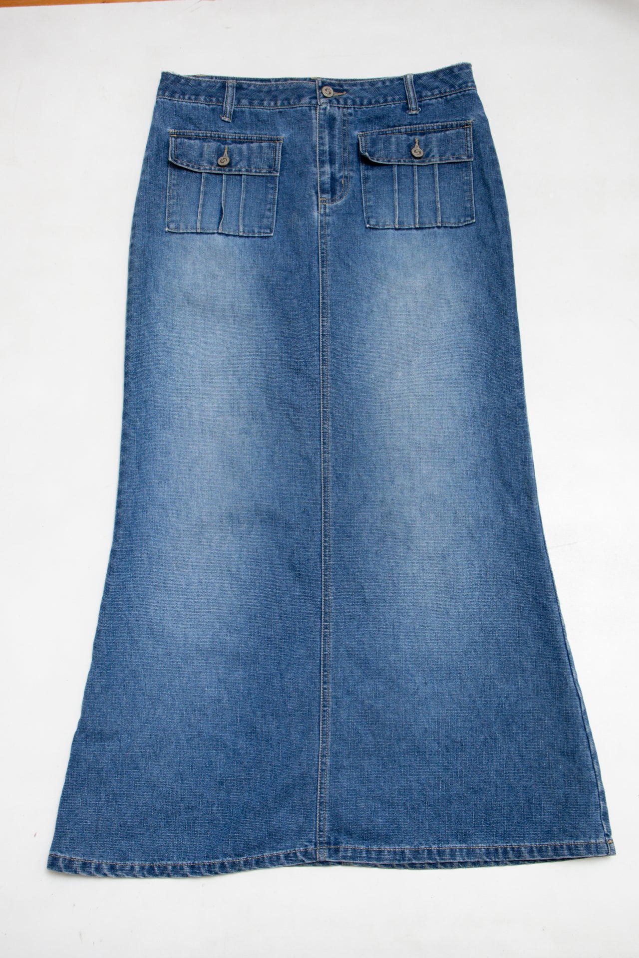 #166 Stephen Hardy Squeeze Skirt Blue | c. 189 | Size 10