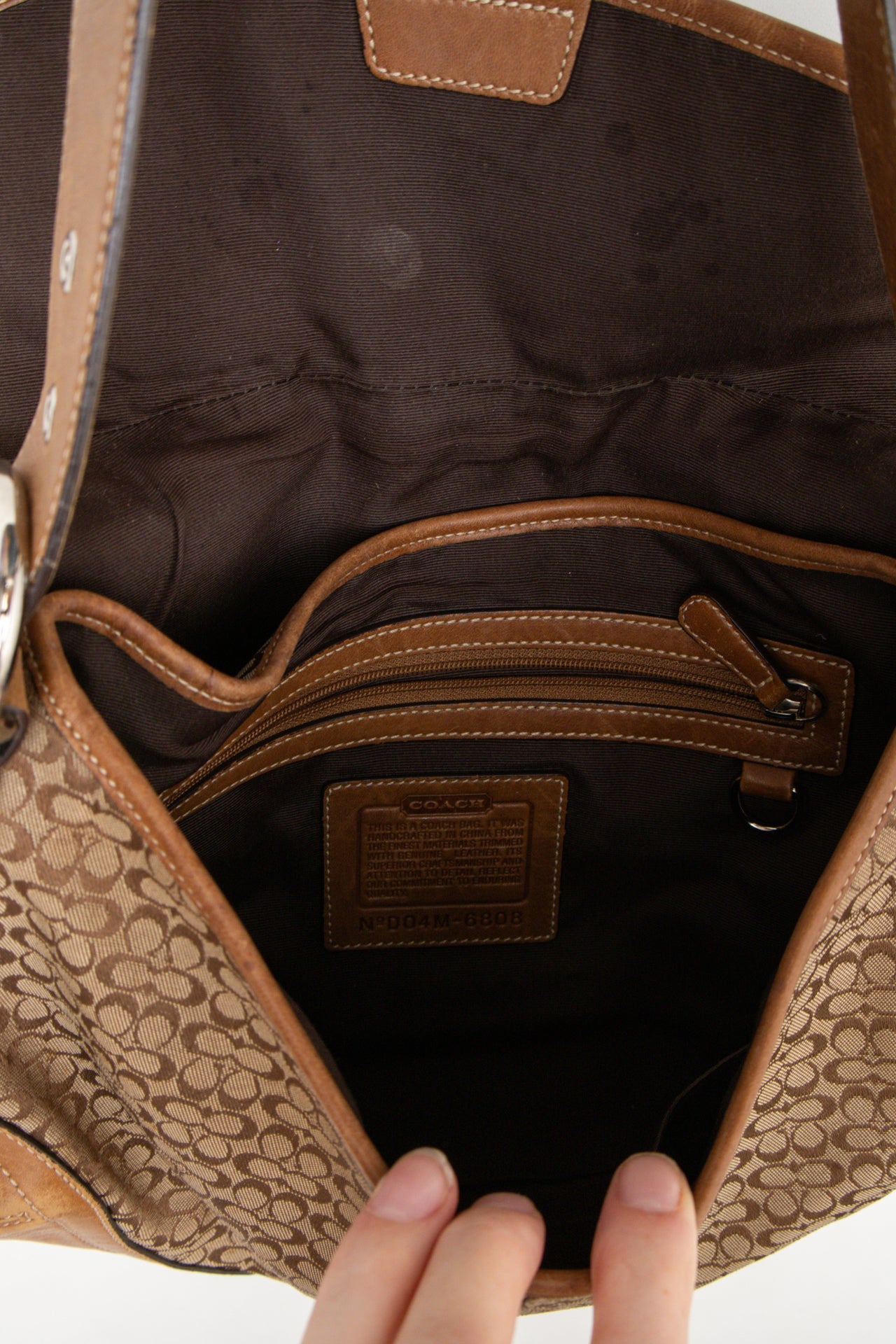 #156 Coach Shoulder Bag Brown | c. 187 | Size