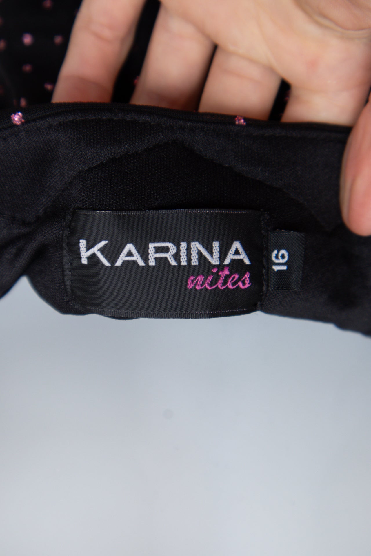 #95 Karina Knites Dress Black | c. 193 | Size 16