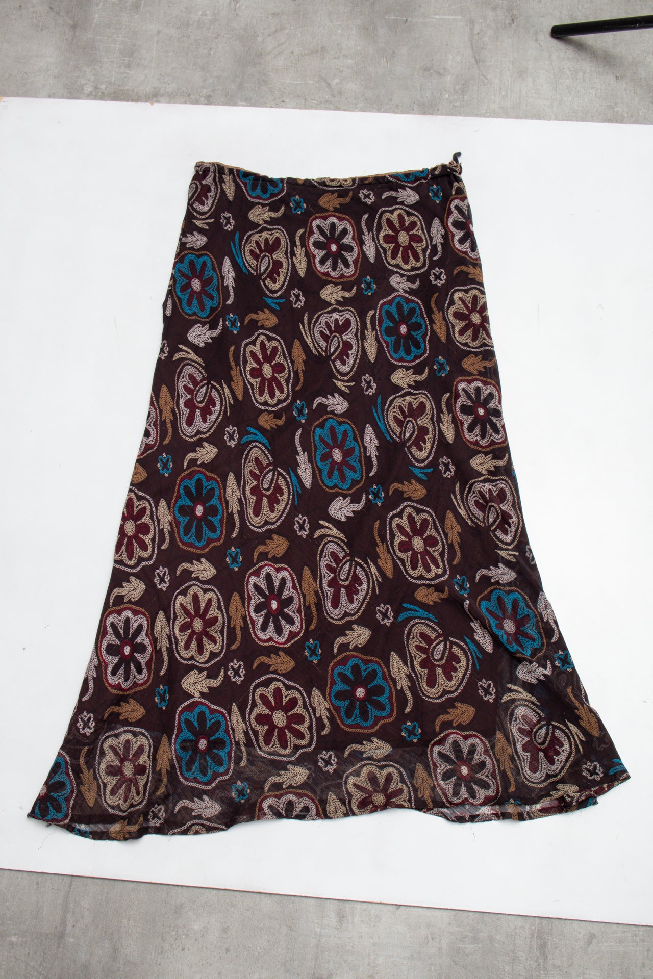 #096 Cyndy Long Skirt Brown | c. 213 | Size 10