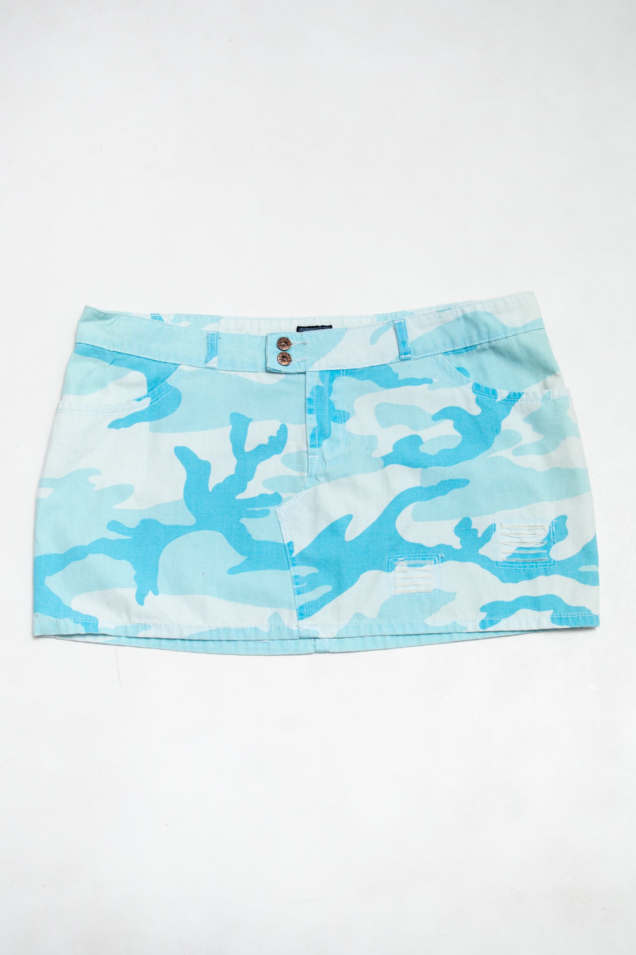 #129 Von Dutch Mini Skirt Blue | c. | Size