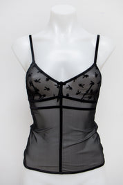 #02 Playmate Intimates Camisole Top Black | c. 185 | Size 6 / 8A