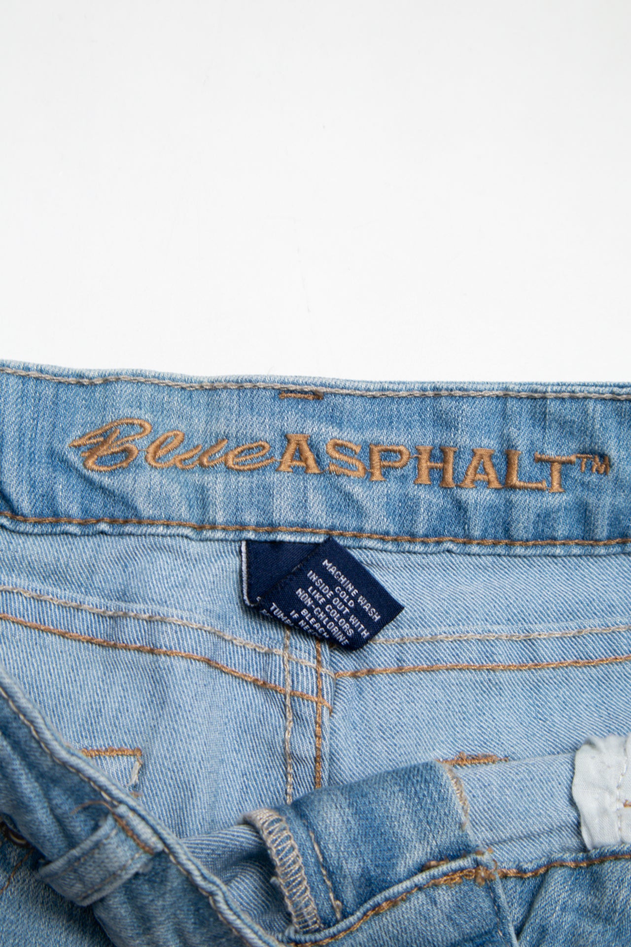 #172 Blue Asphalt Denim Shorts Blue | c. 203 | Size 8