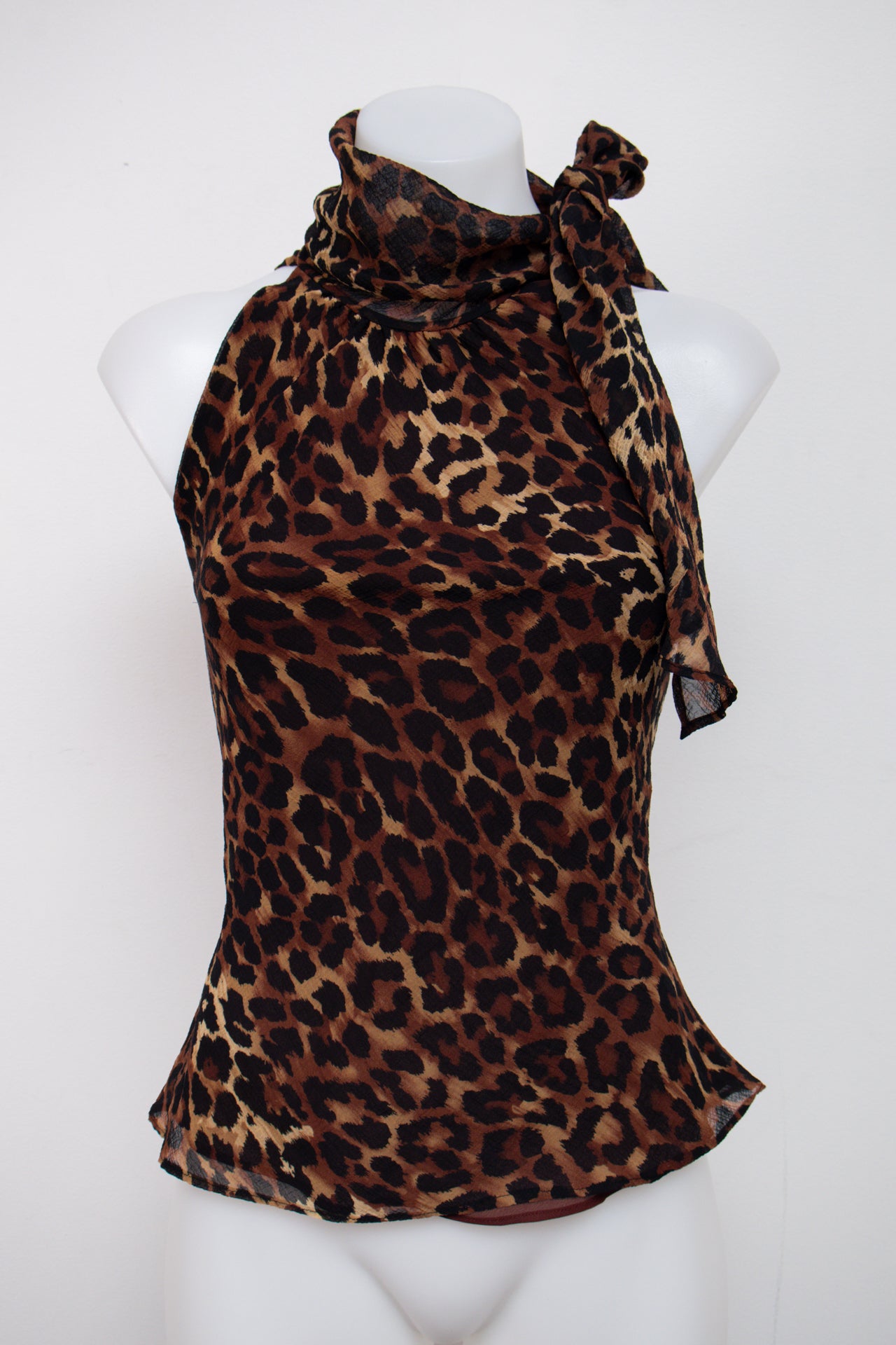 #093 Bandolino Halter Top Brown | c. 206 | Size 10