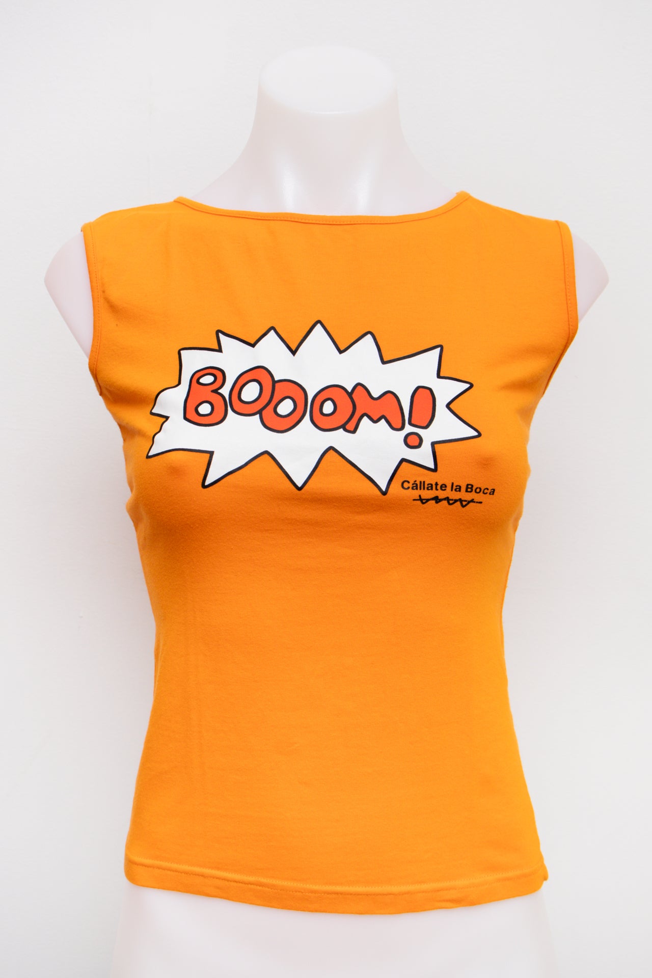 #87 Cállate La Boca Tank Top Orange | c. 193 | Size 10