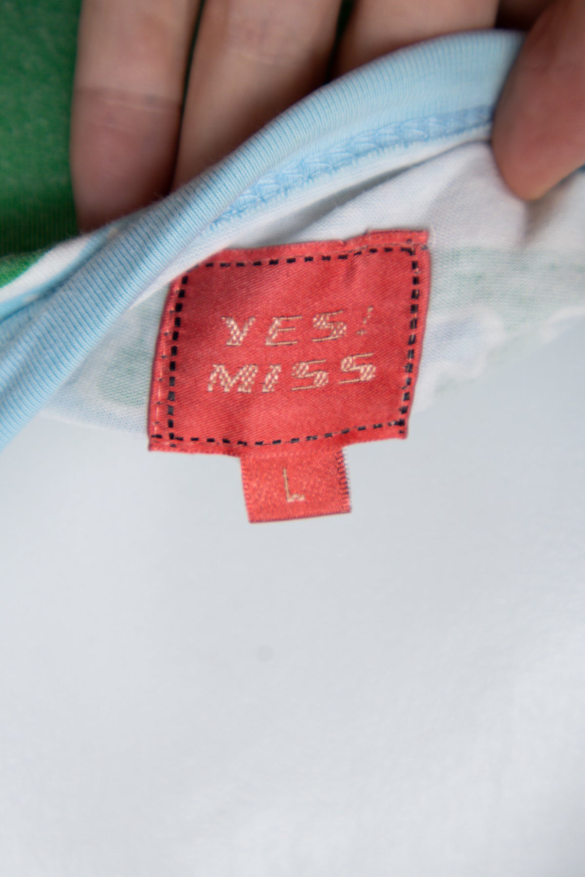 #038 Yes! Miss T-shirt Blue | c. 209 | Size 8