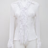 # Black Heart Cami Top White | c. 194 | Size 8