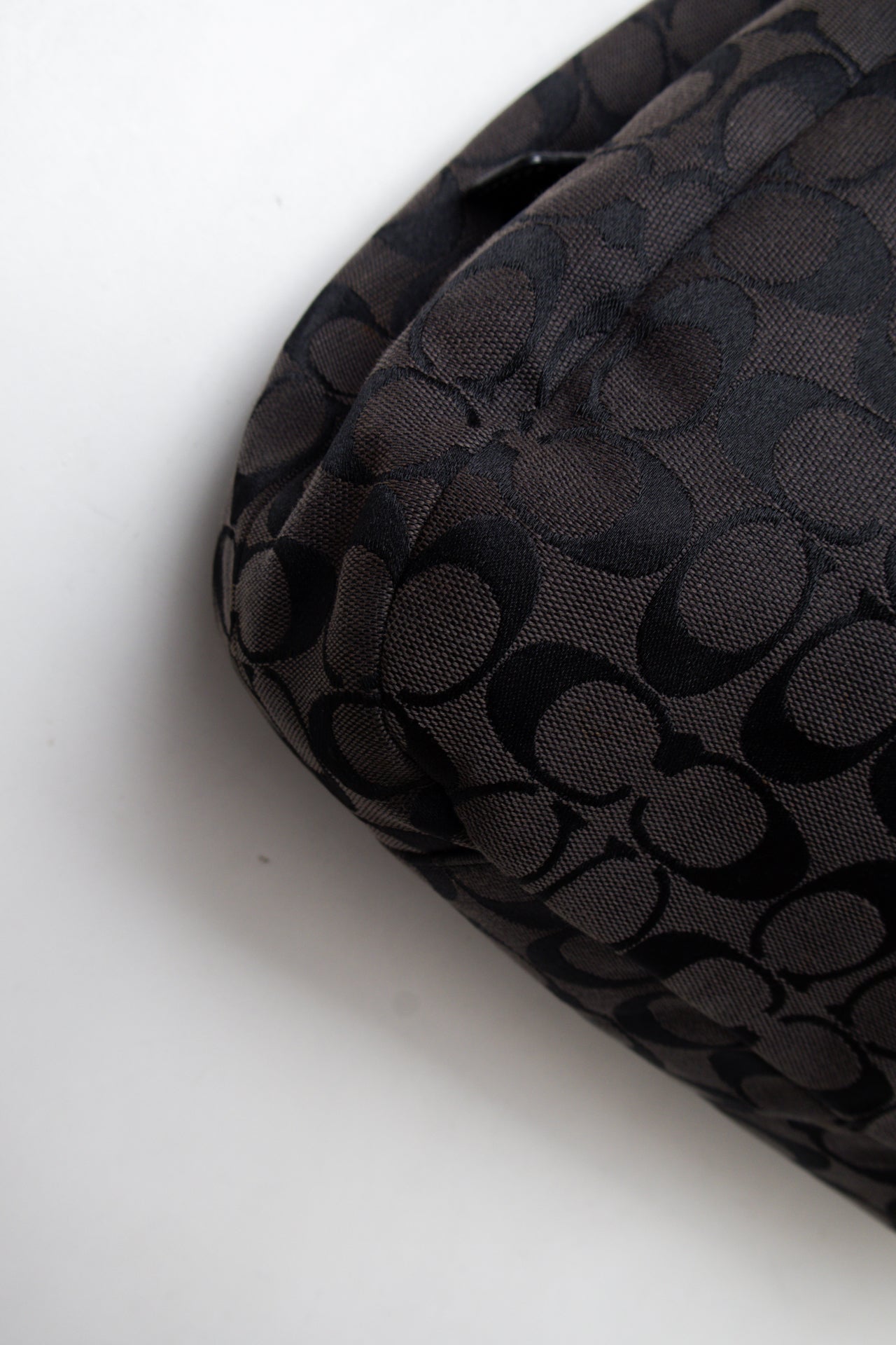 #195 Coach Shoulder Bag Black | c. 202 | Size