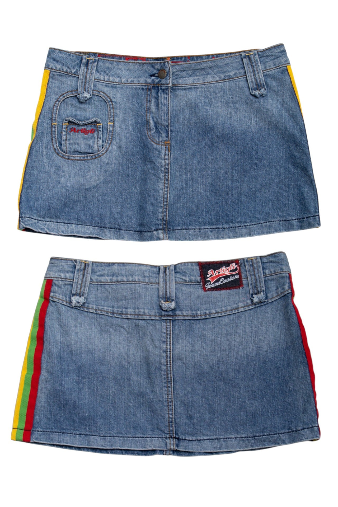 #127 Artigli Mini Skirt Blue | c. 196 | Size 12