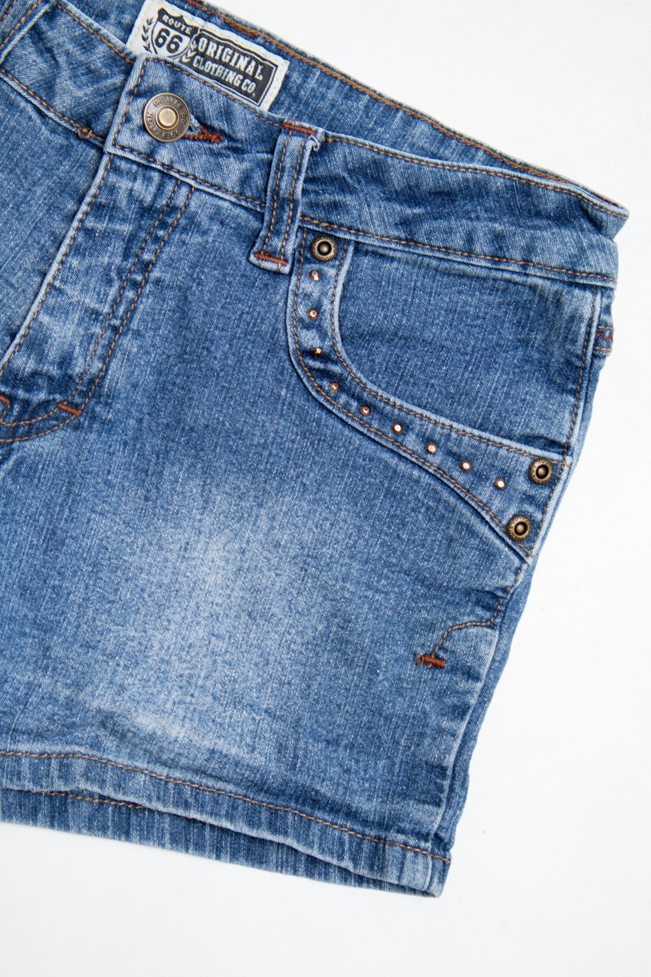 #135 Route 66 Shorts Blue | c. 202 | Size 8