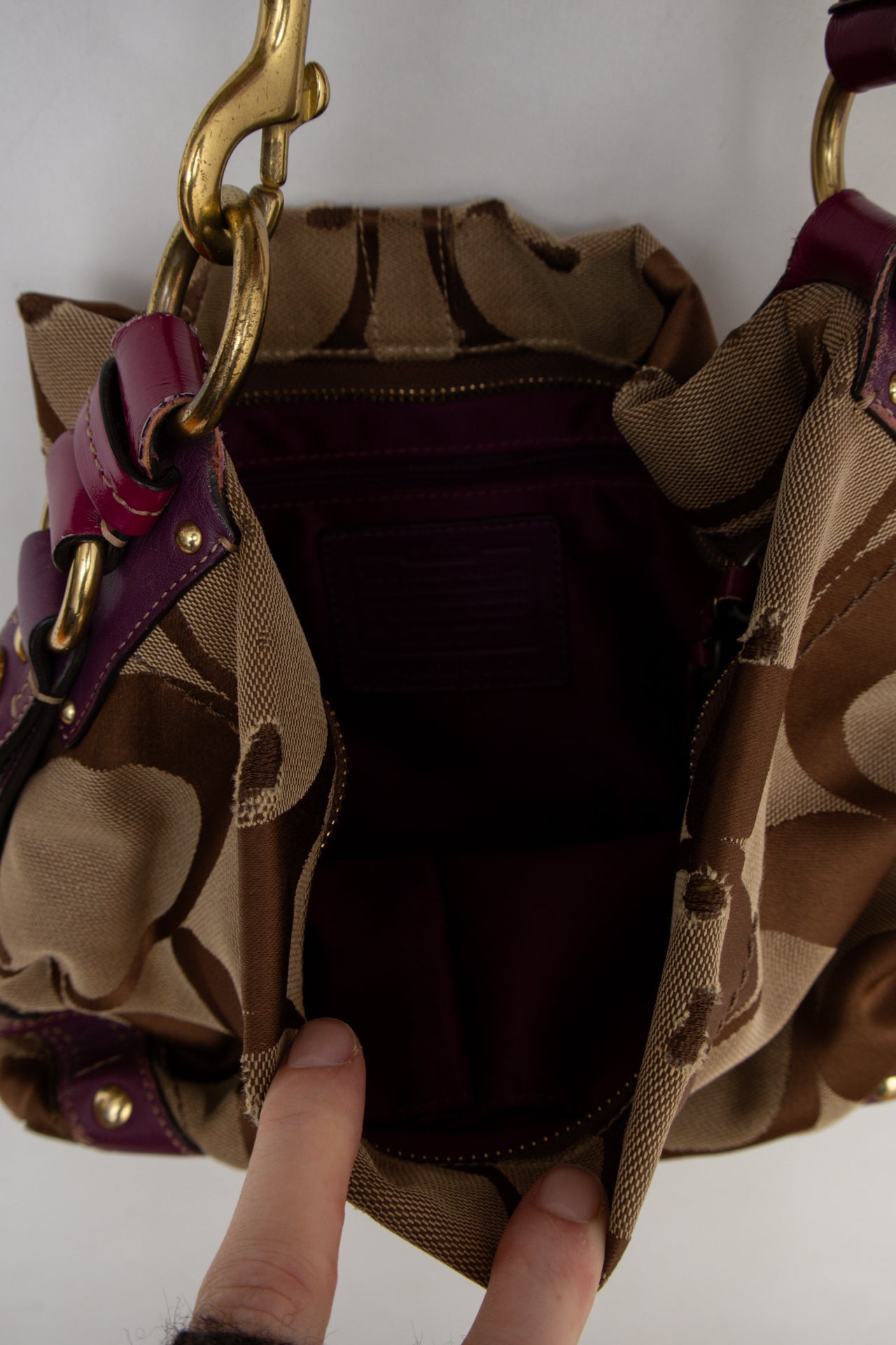 #192 Coach Shoulder Bag Brown | c. 198 | Size