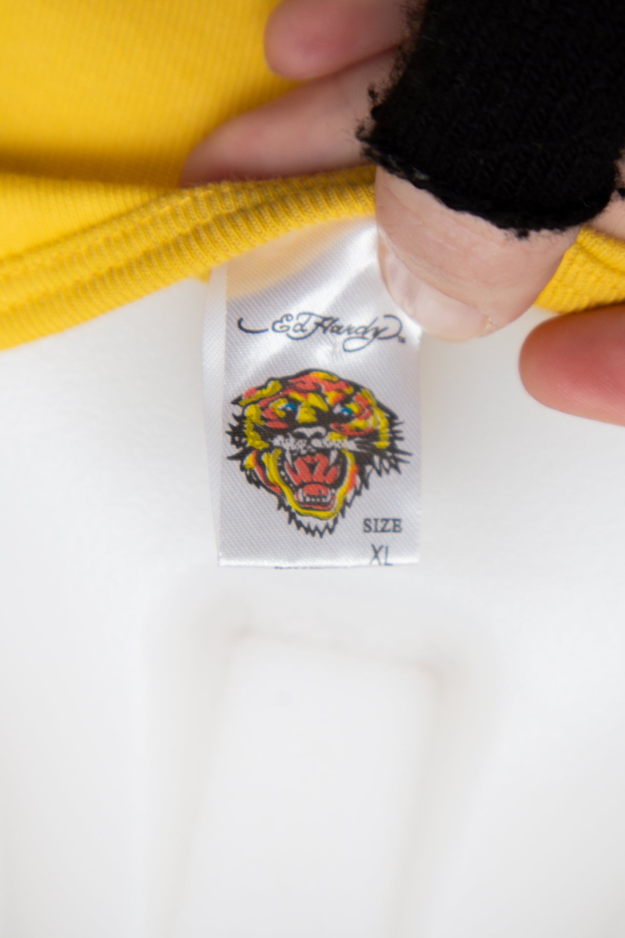 #51 Ed Hardy Tank Top Yellow | c. 193 | Size 10/12