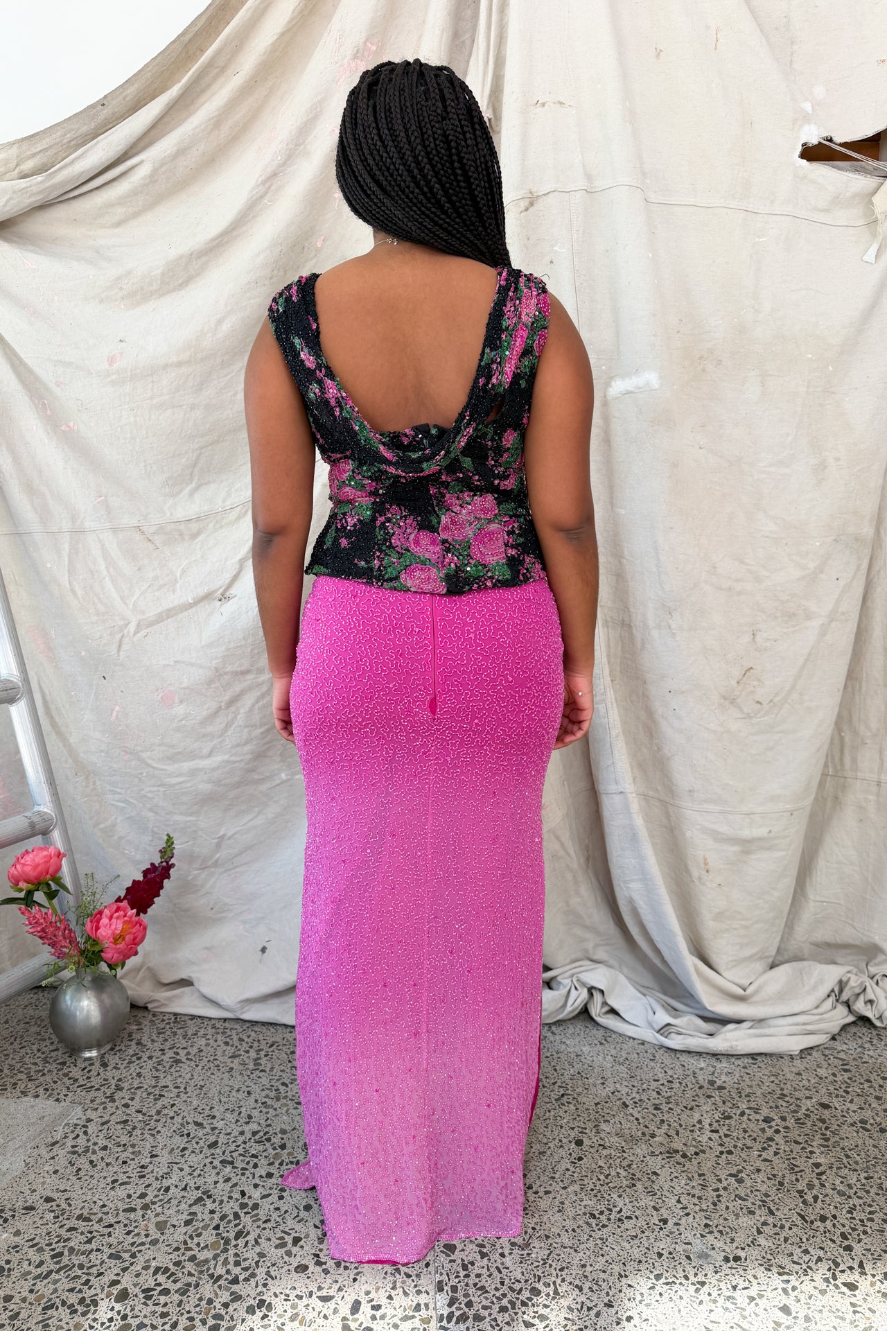 #134 Long Skirt Pink | c. 213 | Size 8