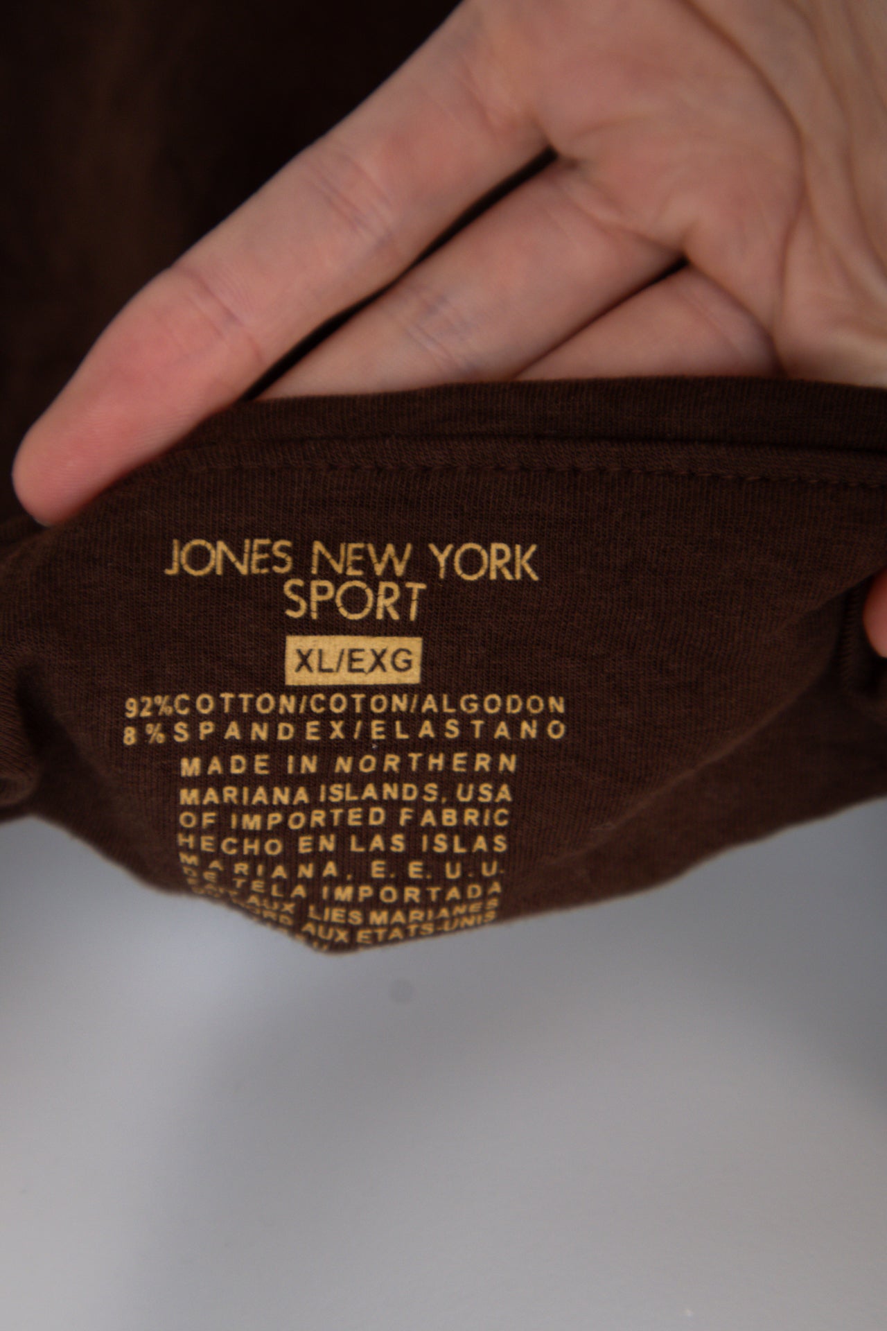 #014 Jones New York Sport Halter Top Brown | c. 202 | Size 10/12