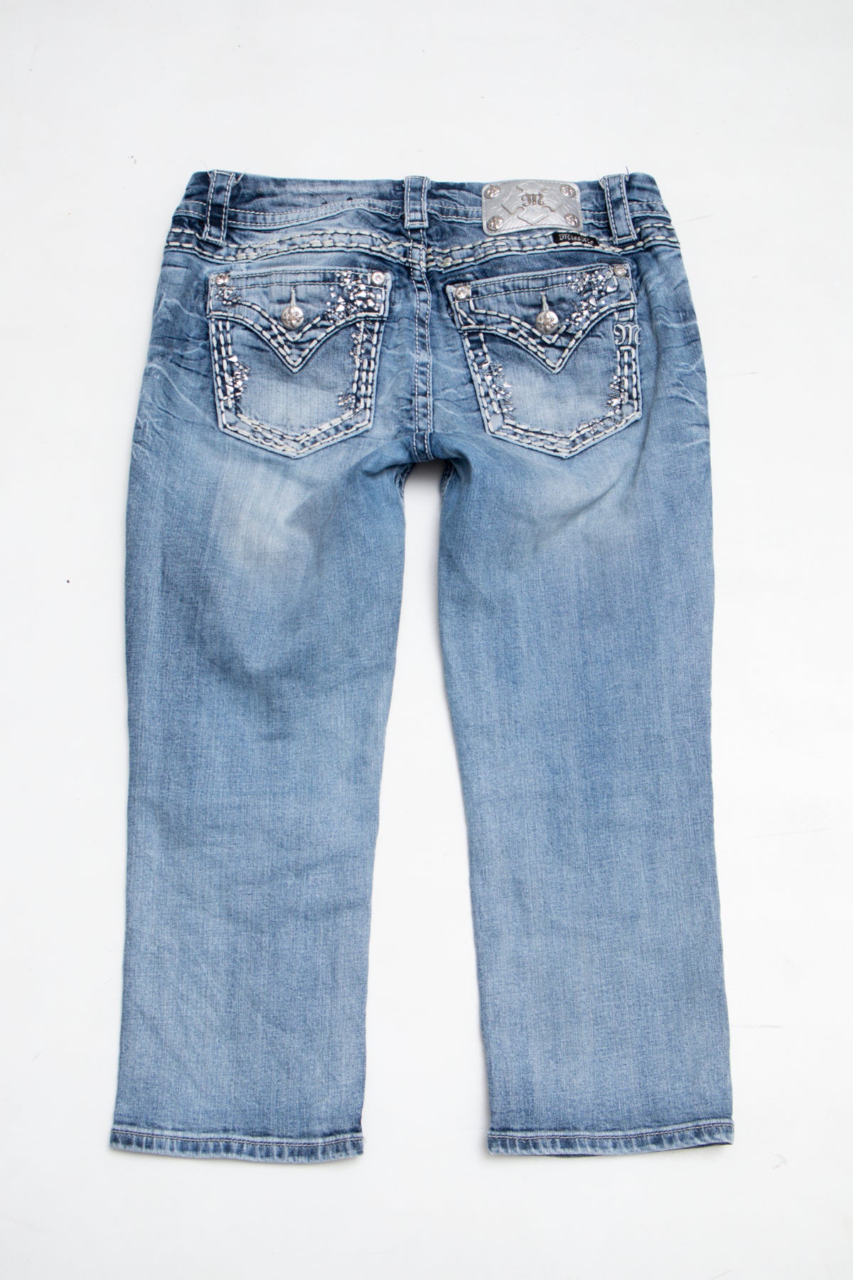 #079 Miss Me Capris Blue | c. 209 | Size 8/10
