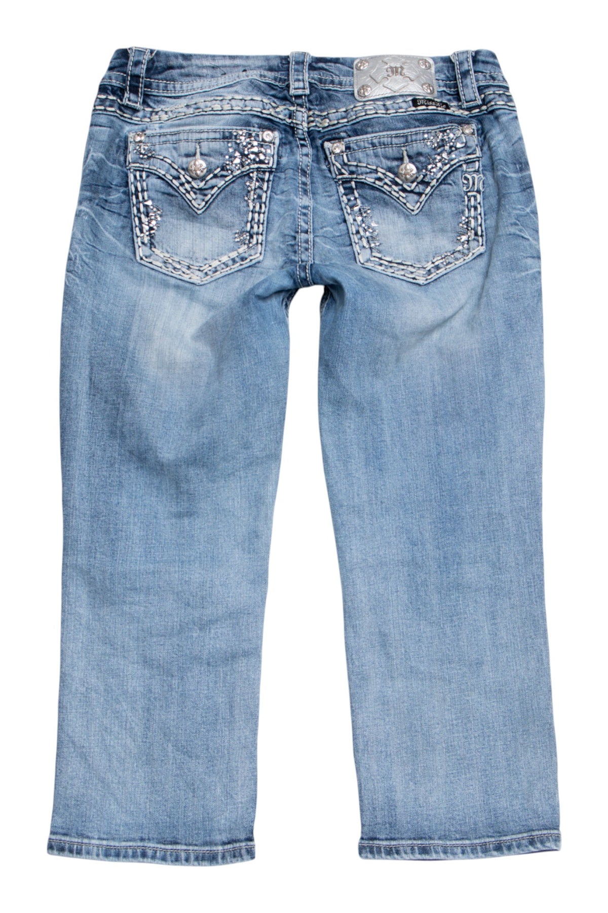 #079 Miss Me Capris Blue | c. 209 | Size 8/10