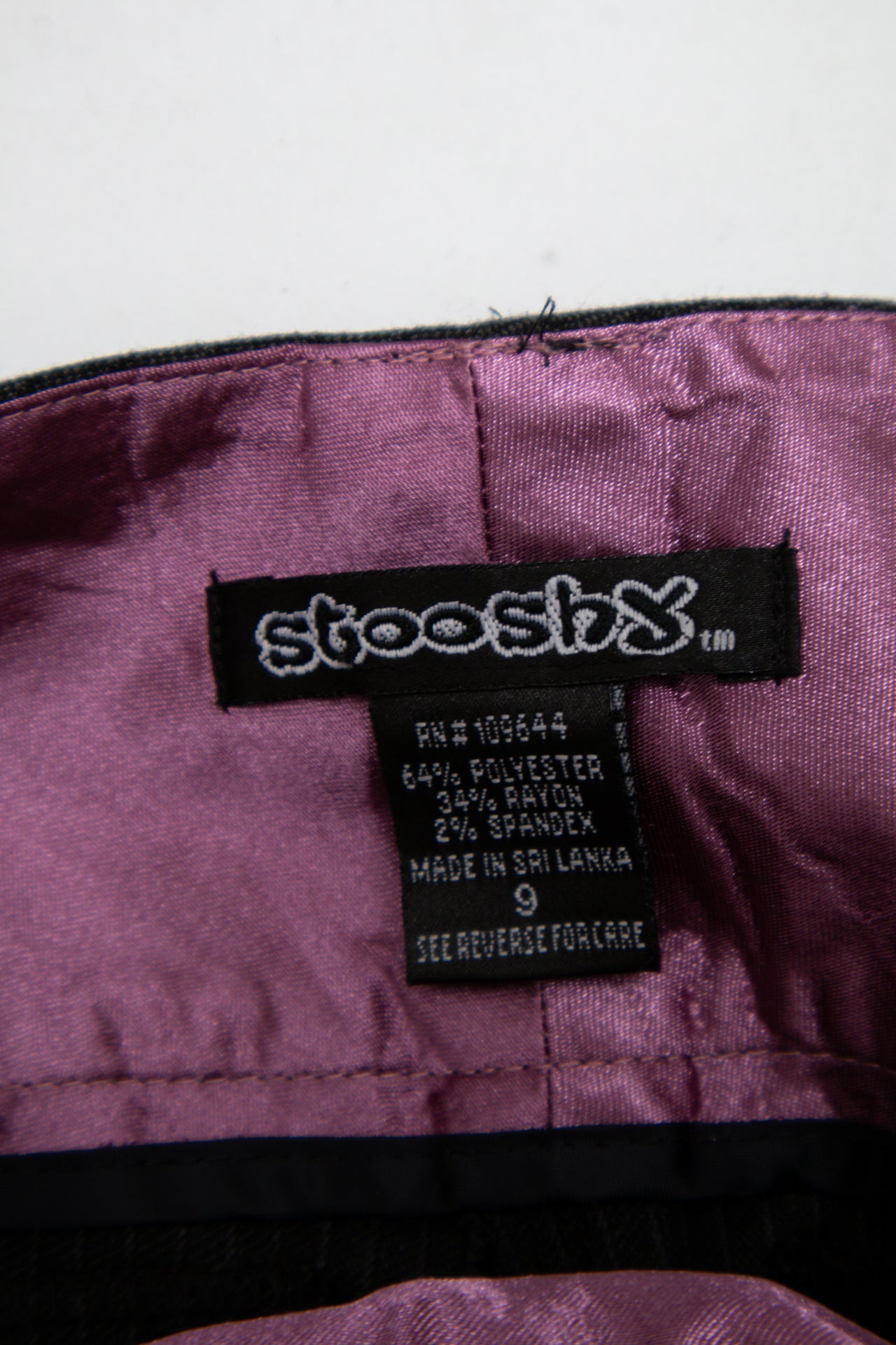 #089 Stoosh Pants Black | c. 212 | Size 10