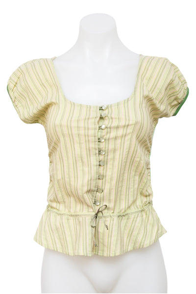 #040 GLOBE Line Cami Top Yellow | c. 201 | Size 8