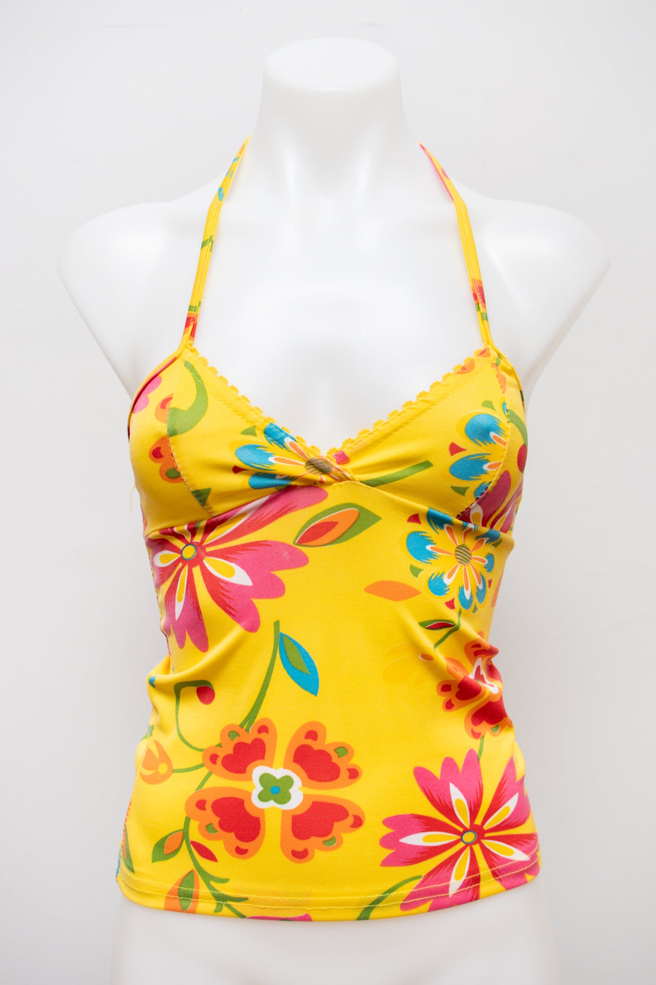 #65 Halter Top Yellow | c. 191 | Size 8