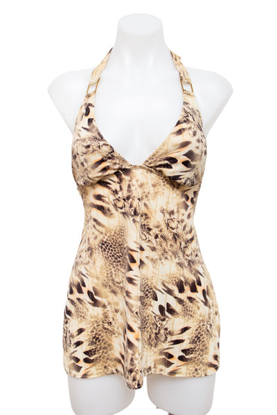 #11 Mixit Halter Top Brown | c. 196 | Size 8