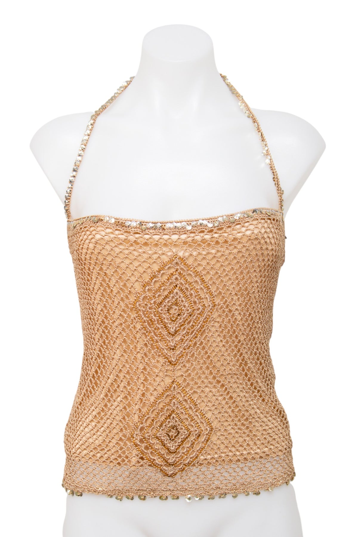 #074 Motivi Halter Gold | c. 209 | Size 8