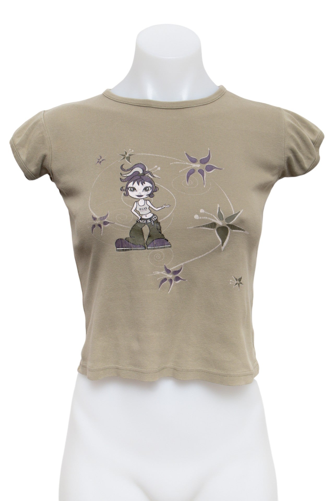 #74 C.d.f. Caphore Style T-shirt Beige | c. 193 | Size 4/6